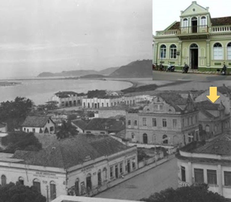 Fotocomposição dos autores - Casa Konder, 1944/2011 - CDMH - Arquivo Público de Itajaí.