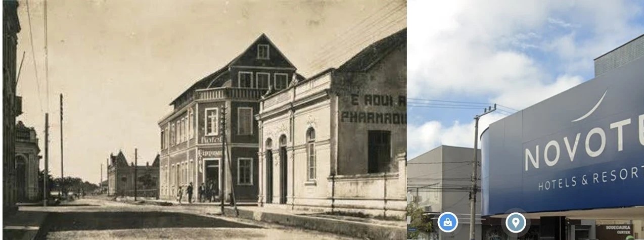 Hotel Lippmann, 1928.  CDMH - Arquivo Público de Itajaí.