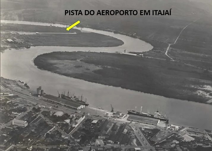 Aeroporto de Itajaí - 1950. CDMH - Arquivo Público de Itajaí